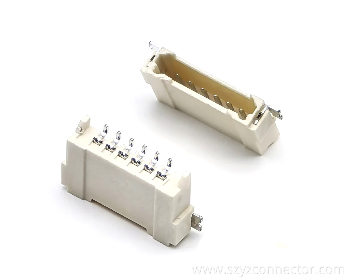 1.25 Wafer Horizontal SMT Type Pin header Connector LCP 6P 1.25 Wafer Horizontal SMT Type Pin header Connector LCP 6P